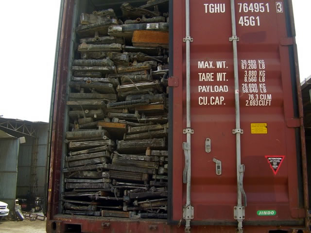 Mixed Unsweated Auto Radiators Scrap 03 Mixed Unsweated Auto Radiators Scrap